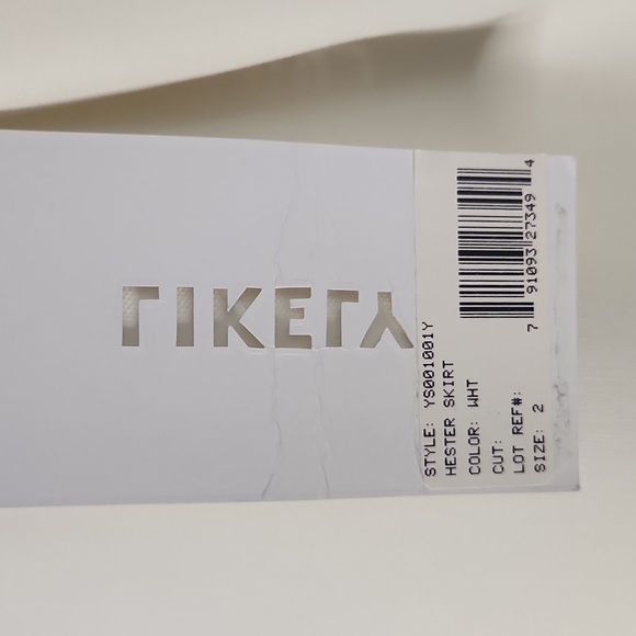 Likely White Hester Mini Flared A Line Circle Skater Skirt Thick Lined Size 2 - Picture 2 of 6